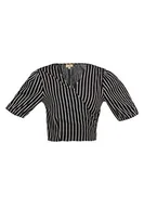 Bluzki damskie - swirlie Bluzka damska, czarny biały, M - miniaturka - grafika 1