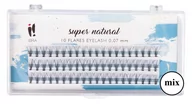 Sztuczne rzęsy i akcesoria - Ibra Kępki rzęs SUPER NATURAL 0.07-C-MIX (8,10 i 12mm) 1op. 963618 - miniaturka - grafika 1