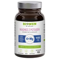 Witaminy i minerały - Biowen Magnez z Potasem, 100 kapsułek - miniaturka - grafika 1