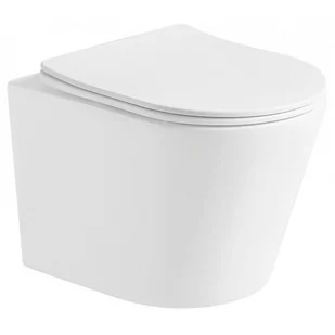 Miska WC Rimless z deską wolnoopadającą slim MEXEN Rico, biała matowa - Miski WC - miniaturka - grafika 1