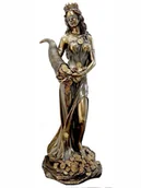 Figurki dekoracyjne - DUŻA FIGURA BOGINI FORTUNA Z ROGIEM OBFITOŚCI, BÓSTWO SZCZĘŚCIA I NIESZCZĘŚCIA - miniaturka - grafika 1