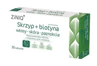 Nutrikosmetyki - ZINIQ Skrzyp + biotyna włosy-skóra-paznokcie, 30 tabletek - miniaturka - grafika 1