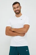 Koszulki męskie - Reebok t-shirt treningowy Tech kolor biały gładki - miniaturka - grafika 1