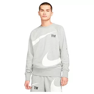 Nike Męska bluza M NSW Swoosh Sbb Crew, szary wrzos/biały, XL - Bluzy męskie - miniaturka - grafika 1