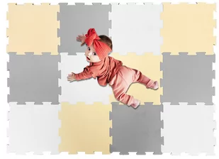 Mata piankowa puzzle piankowe duża dzieci duża gruba kontrastowa 12w1 - Maty piankowe - miniaturka - grafika 2
