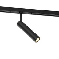 Lampy sufitowe - QAZQA Nowoczesny czarny reflektor do systemu szynowego jednofazowego - Slimline Uzzy - miniaturka - grafika 1