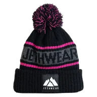 Czapki damskie - Czapka Jethwear PomPom (2025) Czarny/RóżowyOnesize - miniaturka - grafika 1