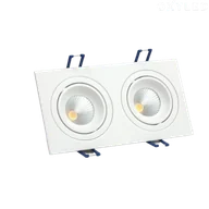 Oprawy, klosze i abażury - OXYLED Lampa wpuszczana MODI SQ DUE SLIM 6W 36 3000K biała 459666 - miniaturka - grafika 1