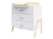 Przewijaki - Komoda Luna biało-sosna z przewijakiem - miniaturka - grafika 1