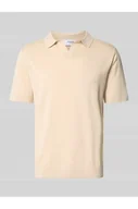 Koszulki męskie - Koszulka polo z dekoltem w serek model MATTIS - Selected Homme - miniaturka - grafika 1