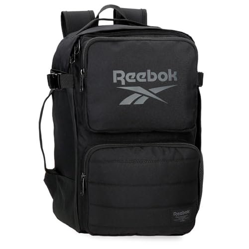 Reebok Truck One Plecak przenośny Dostosowany Czarny 25x40x20 cm Poliester 20L by Joumma Bags