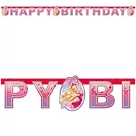Urodziny dziecka - Amscan Girlanda "Barbie - Happy Birthday", różowa, 180 cm 552391 - miniaturka - grafika 1