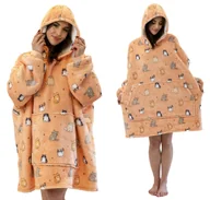 Koce - BLUZA KOC Gruba Kocobluza Oversize Futrzak XXL Koty Kotki 460 GSM AŻ 1,3 kg - miniaturka - grafika 1