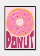 Obrazy i zdjęcia na płótnie - Plakat Donut - Pączek - miniaturka - grafika 1