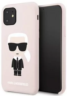 Karl Lagerfeld Fullbody Silicone Iconic Etui iPhone 11 Pink) 10_15124 - Etui i futerały do telefonów - miniaturka - grafika 1