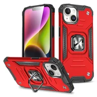 Etui i futerały do telefonów - Pancerne etui z uchwytem na palec do iPhone 15 Plus Wozinsky Ring Armor - czerwone - miniaturka - grafika 1