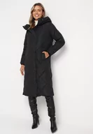 Kurtki damskie - Czarna Kurtka z Geometrycznym Pikowaniem Johnatta - miniaturka - grafika 1