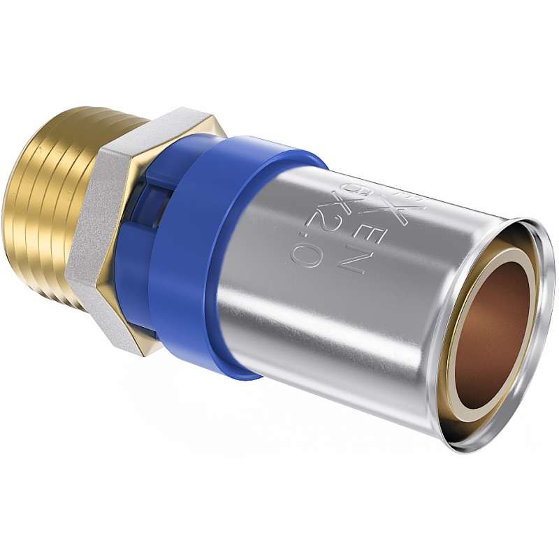 Mexen PEX-P złączka zaciskowa, zaprasowywana PEX redukcja 25 x 3/4 GZ - W97123-2534M-00