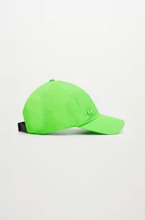Czapki damskie - Mango czapka Pepi kolor zielony gładka - grafika 1