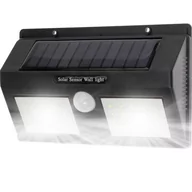 Lampy ogrodowe - Lampa solarna - Kinkiet elewacyjny LED 5W z czujnikiem ruchu i zmierzchu – Biały zimny (6000K) - miniaturka - grafika 1