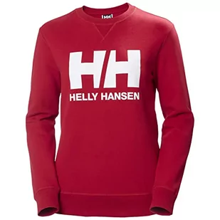 Helly Hansen Damska bluza z kapturem z logo Hh Crew, 162 czerwony, S - Bluzy damskie - miniaturka - grafika 1