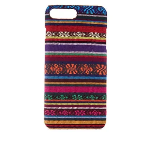 Materiałowe etui na telefon komórkowy Apple iPhone 7 Plus Cover Bumper Shell Brown - Etui i futerały do telefonów - miniaturka - grafika 1