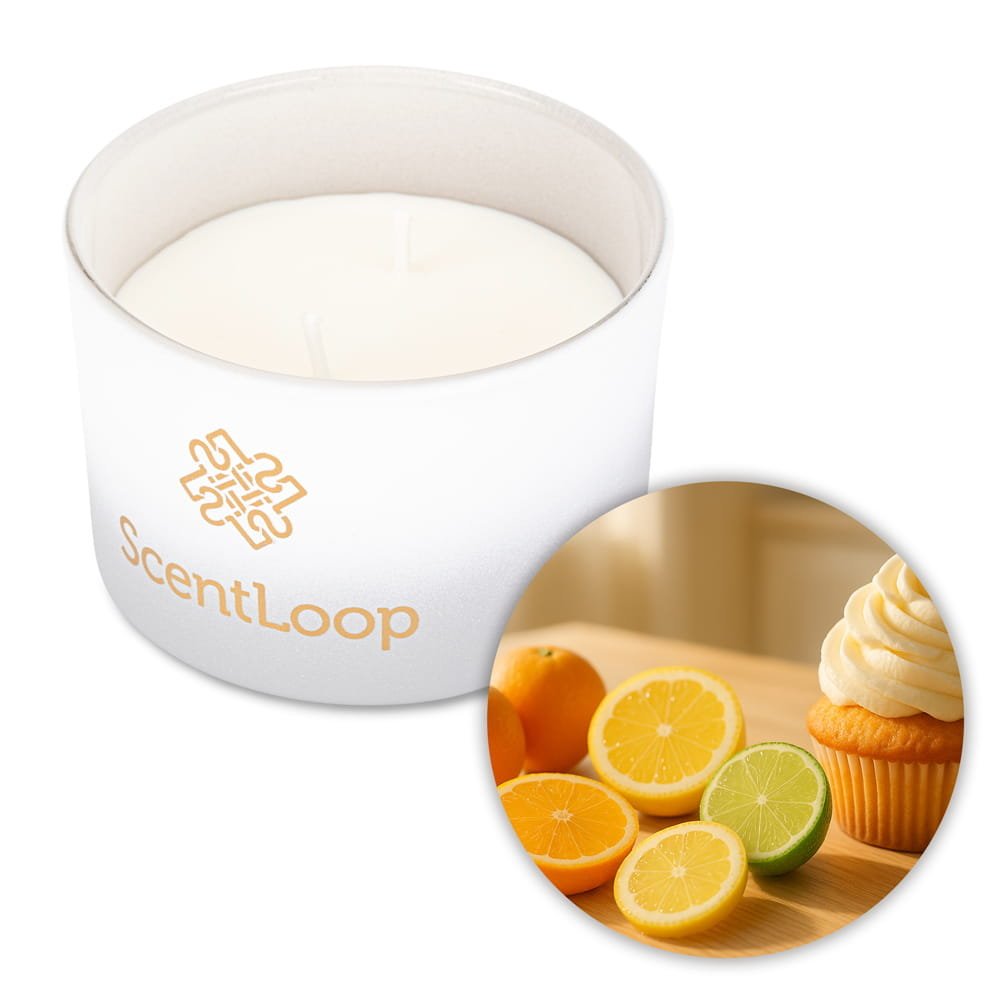 Świeca zapachowa z wosku sojowego ScentLoop Sugar Clementine 100g