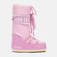 Kozaki damskie - Damskie Buty zimowe MOON BOOT MB ICON NYLON 80D1400440-J001 – Różowy - miniaturka - grafika 1