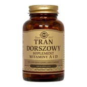 Suplementy naturalne - Solgar Dorszowy tran norweski 100 kapsułek - miniaturka - grafika 1