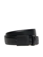 Paski - Calvin Klein Pasek Męski Titlecase Plaque Buckle 32Mm LV04D7030G Czarny - miniaturka - grafika 1