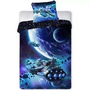 Faro Pościel 3D - Kosmos Statek Kosmiczny- 160x200 - 2 części 9785-160 - Pościel - miniaturka - grafika 1