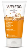Kosmetyki kąpielowe dla dzieci - Weleda Kids Happy Orange krem pod prysznic i szampon dla dzieci 2 w 1 150 ml - miniaturka - grafika 1