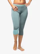 Kalesony - Legginsy termiczne damskie Ortovox Fleece Light Short Pants - arctic grey - miniaturka - grafika 1