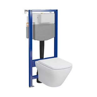 Zestaw Podtynkowy Mechaniczny Aqua Nova Larga Oval S701-801 - Stelaże i zestawy podtynkowe do WC - miniaturka - grafika 1