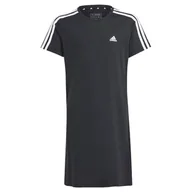 Sukienki - adidas Dziewczęca sukienka Essentials z 3 paskami, 13-14 lat, czarno-biała, czarny/biały, 13-14 lat - miniaturka - grafika 1