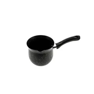 Dzbanki i imbryki - Dzbanek do kawy, kawa po turecku o aromatycznym smaku wykonany z granitu w kolorze czarnym 500 ml - miniaturka - grafika 1