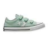 Buty dla dziewczynek - Buty trampki dziecięce Converse Star Player 76 na rzepy zamszowe miętowe-34 - miniaturka - grafika 1