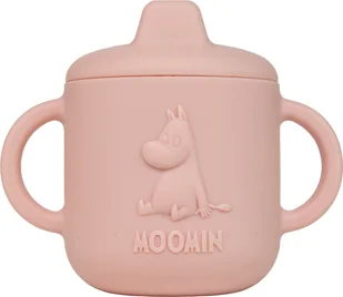 Moomin Silicone sippy cup, rosehip pink - Miseczki i talerzyki dla dzieci - miniaturka - grafika 1