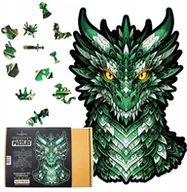 Puzzle - Mruu&Pruu Puzzle Drewniane Smok Mądrości 415 el XXL puzzle smok puzzle drewniane smok - miniaturka - grafika 1