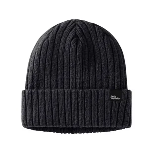 Czapka zimowa Jack Wolfskin CUSHY BEANIE dark navy - S - Czapki męskie - miniaturka - grafika 1