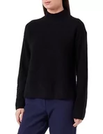 Swetry damskie - BOSS Sweter damski C_fagda Knitted, czarny (Black1), XS - miniaturka - grafika 1