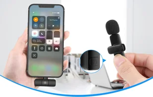 Bezprzewodowy mikrofon Puluz PU3150B Lavalier Typ Lightning - Uchwyty samochodowe do telefonów - miniaturka - grafika 5