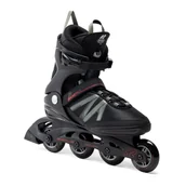 Rolki - K2, Rolki męskie Kinetic 80 PRO XT, Czarno-Czerwony, rozm. 44,5 - miniaturka - grafika 1