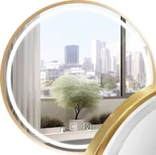 Lustra - Tutumi LUSTRO ŚCIENNE LED 80cm MMJ Złote Szczotkowane - miniaturka - grafika 1