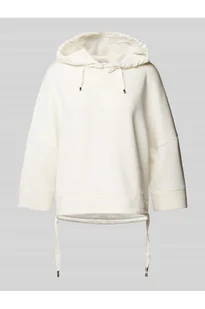 Bluza z kapturem krótka ze scuby z rękawem o dł. 3/4 - Tom Tailor - Bluzy damskie - miniaturka - grafika 1