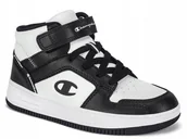 Buty dla dziewczynek - Buty Dziecięce Champion Mid S32412-Ww019 Sportowe Wysokie Biało Czarne 31 - miniaturka - grafika 1