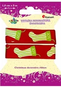 Pasmanteria - Wstążka 1,5cm/3m Xmas DD146 - miniaturka - grafika 1