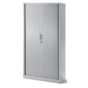 Szafy biurowe - JAN NOWAK model DAMIAN metalowa szafa biurowa na akta z roletą - miniaturka - grafika 1