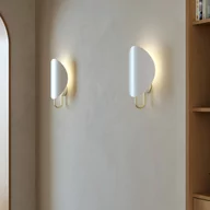 Lampy ścienne - DFTP by Nordlux Kinkiet Spargo, światło pośrednie, biały/złoty - miniaturka - grafika 1