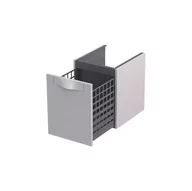 Szafki łazienkowe - Oristo Szafka wisząca boczna niska SKAGEN 40 cm z koszem, PIASKOWY MAT OR49-SN1S-40-10 - miniaturka - grafika 1